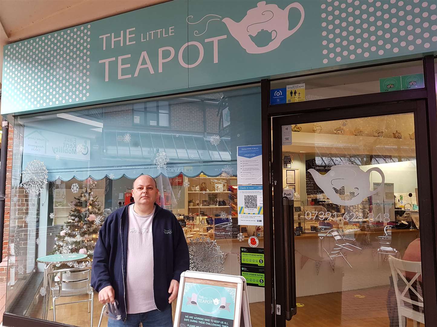 Russell Geen, owner of The Little Teapot in Park Mall, is looking forward to expanding his business