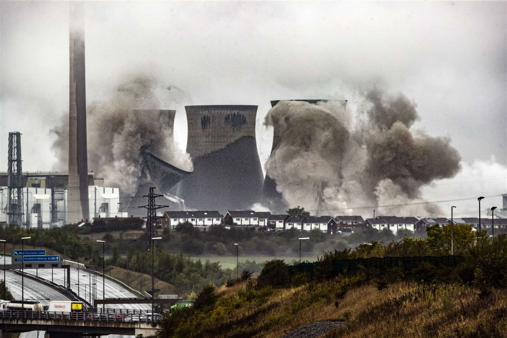 Coal power stations such as Ferrybridge have been closed and demolished as the UK shifts away from the fossil fuel (Danny Lawson/PA)