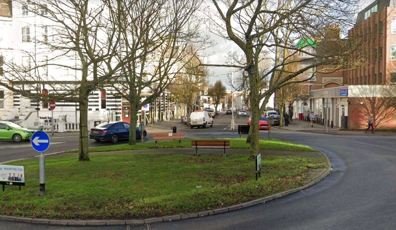 A suspected brothel was raided by police in Bouverie Road West, Folkestone. Picture: Google Street View