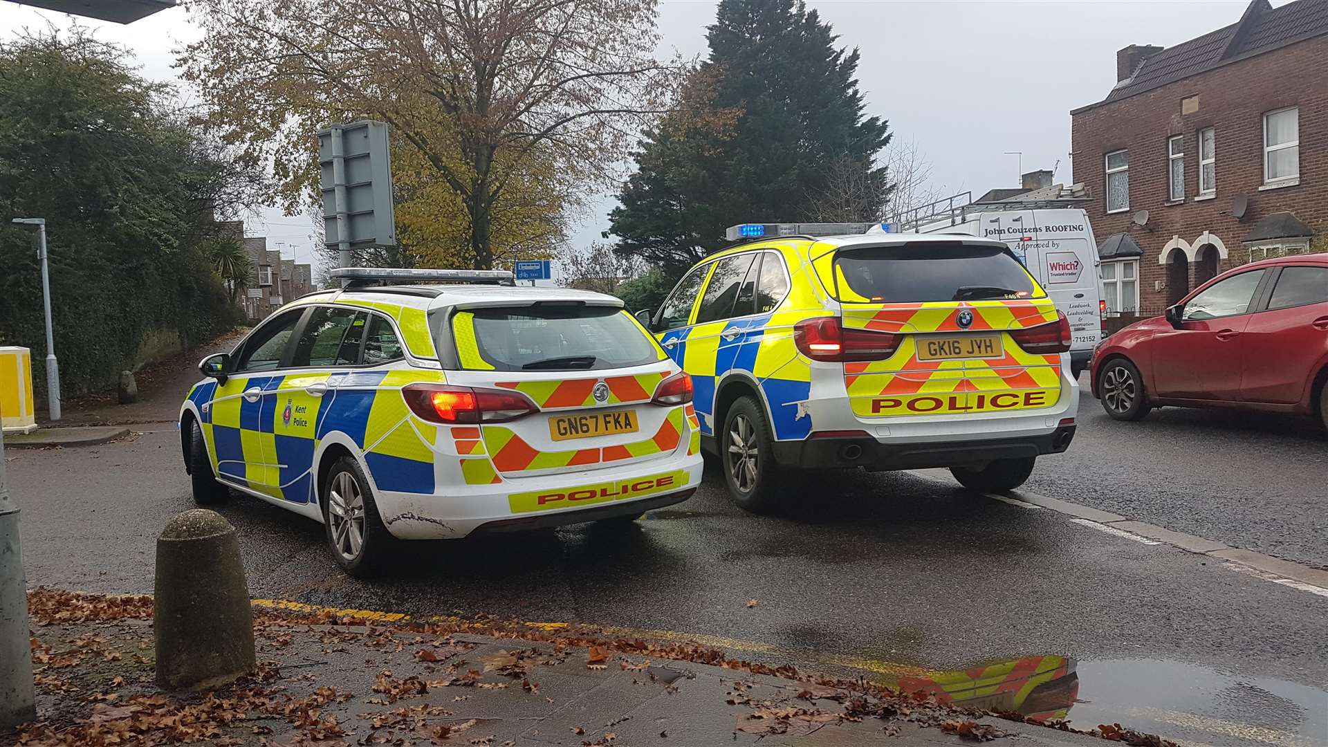 Police sealed off Brymore Road for a number of hours