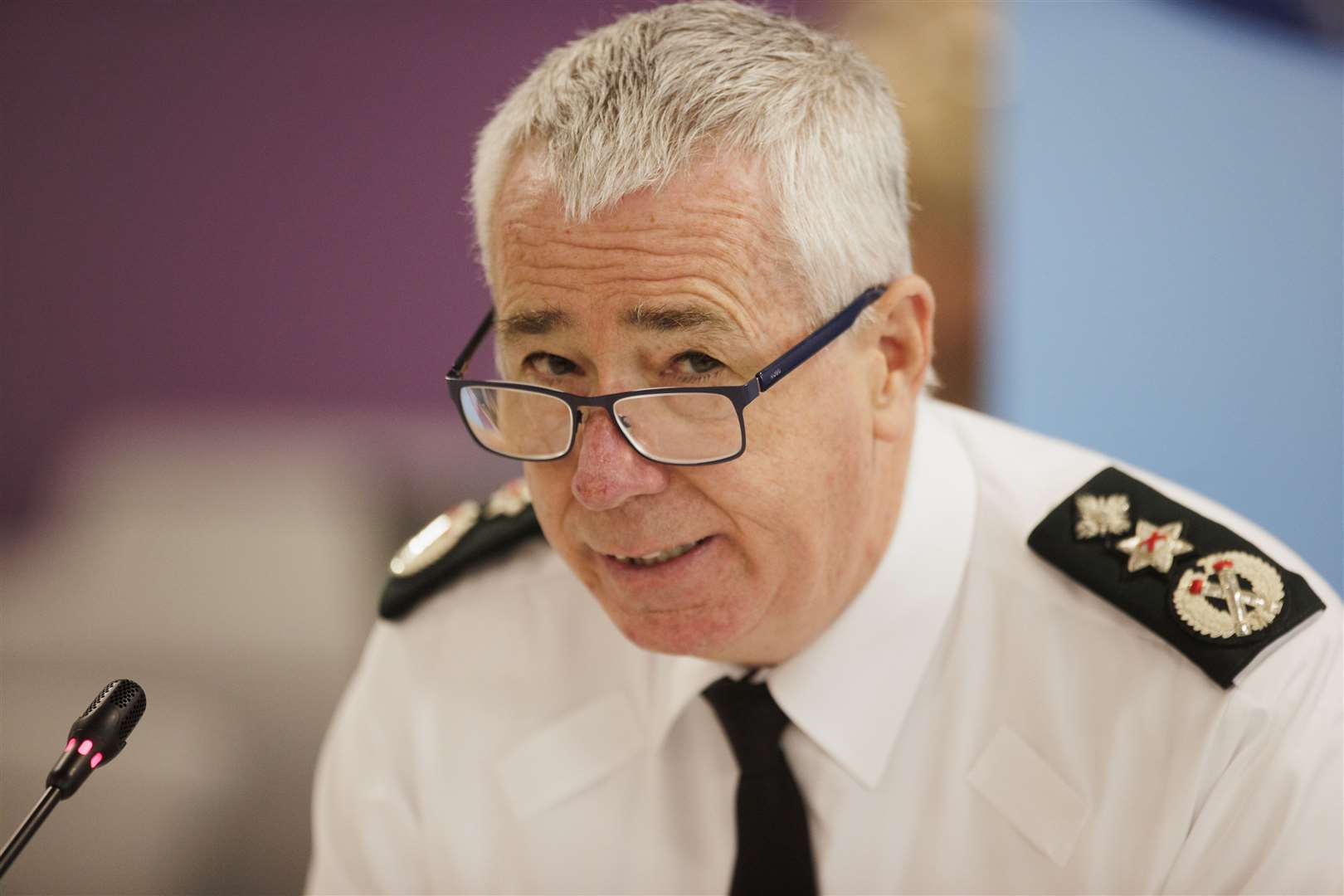PSNI Chief Constable Jon Boutcher is to meet with the Policing Board leadership on Wednesday (Liam McBurney/PA)