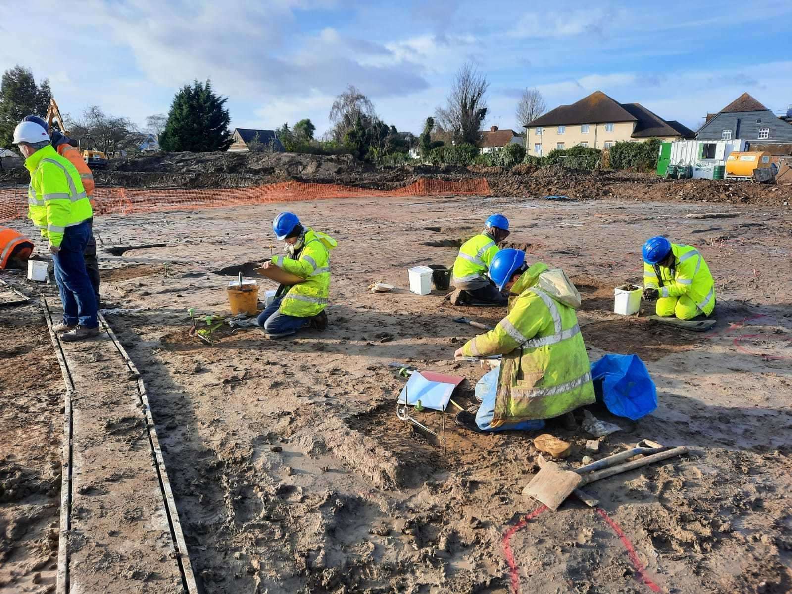 The dig at the Churchill Retirement Living site in Rainham