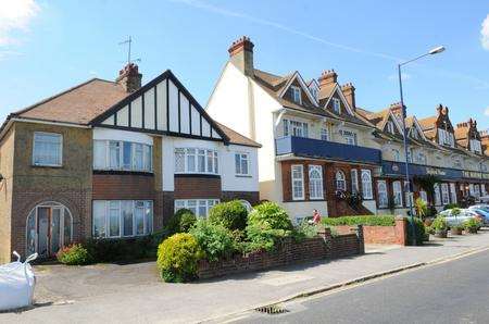 Ian Bartlett and Rosemary Collier lived at this house, left, in Marine Parade, Tankerton