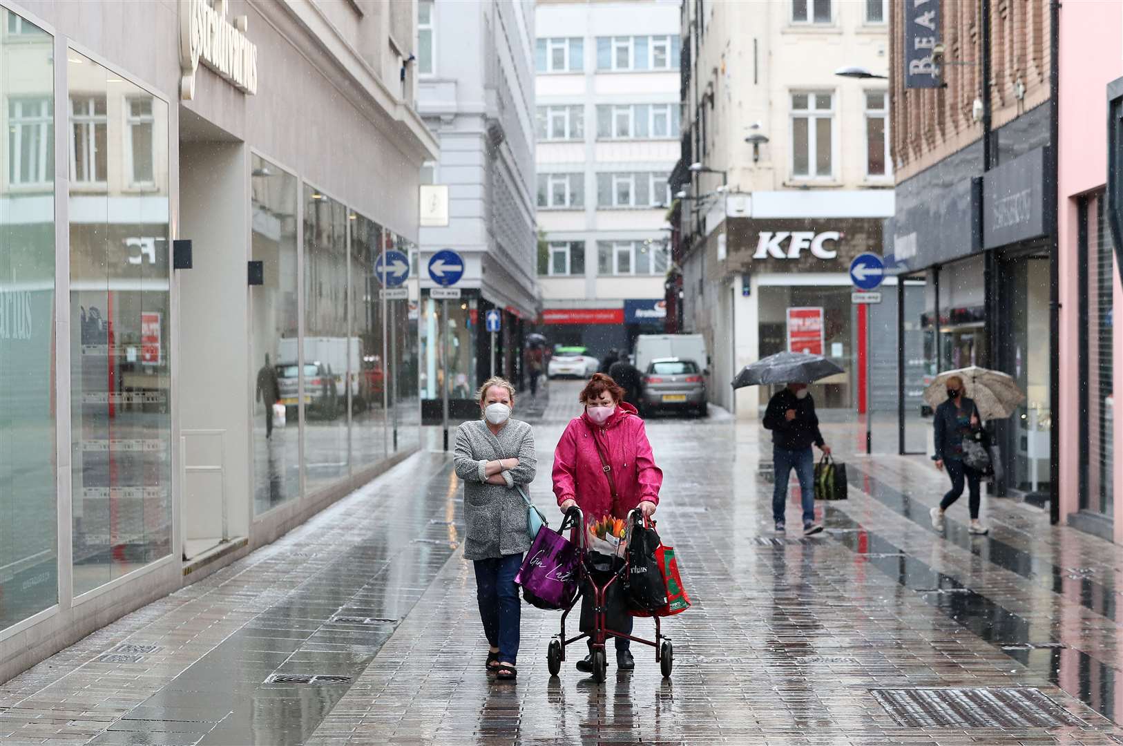 Shops in Belfast began re-opening on Friday (Brian Lawless/PA)