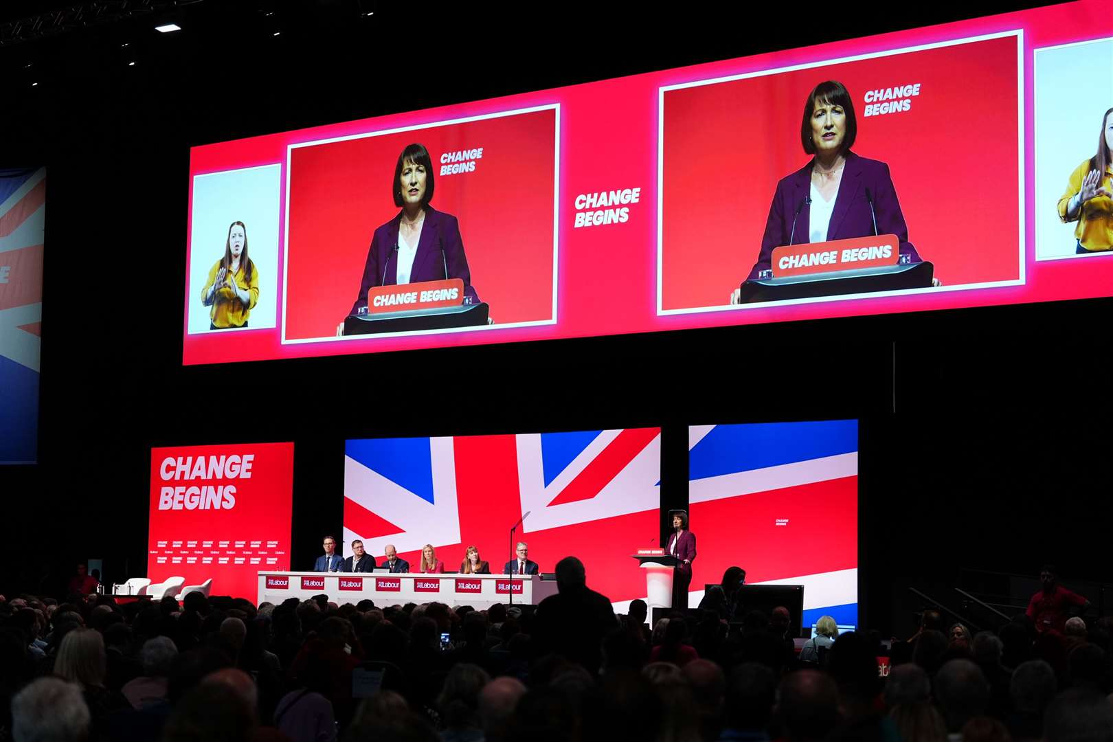 Rachel Reeves was speaking during the Labour Party Conference in Liverpool (Peter Byrne/PA)