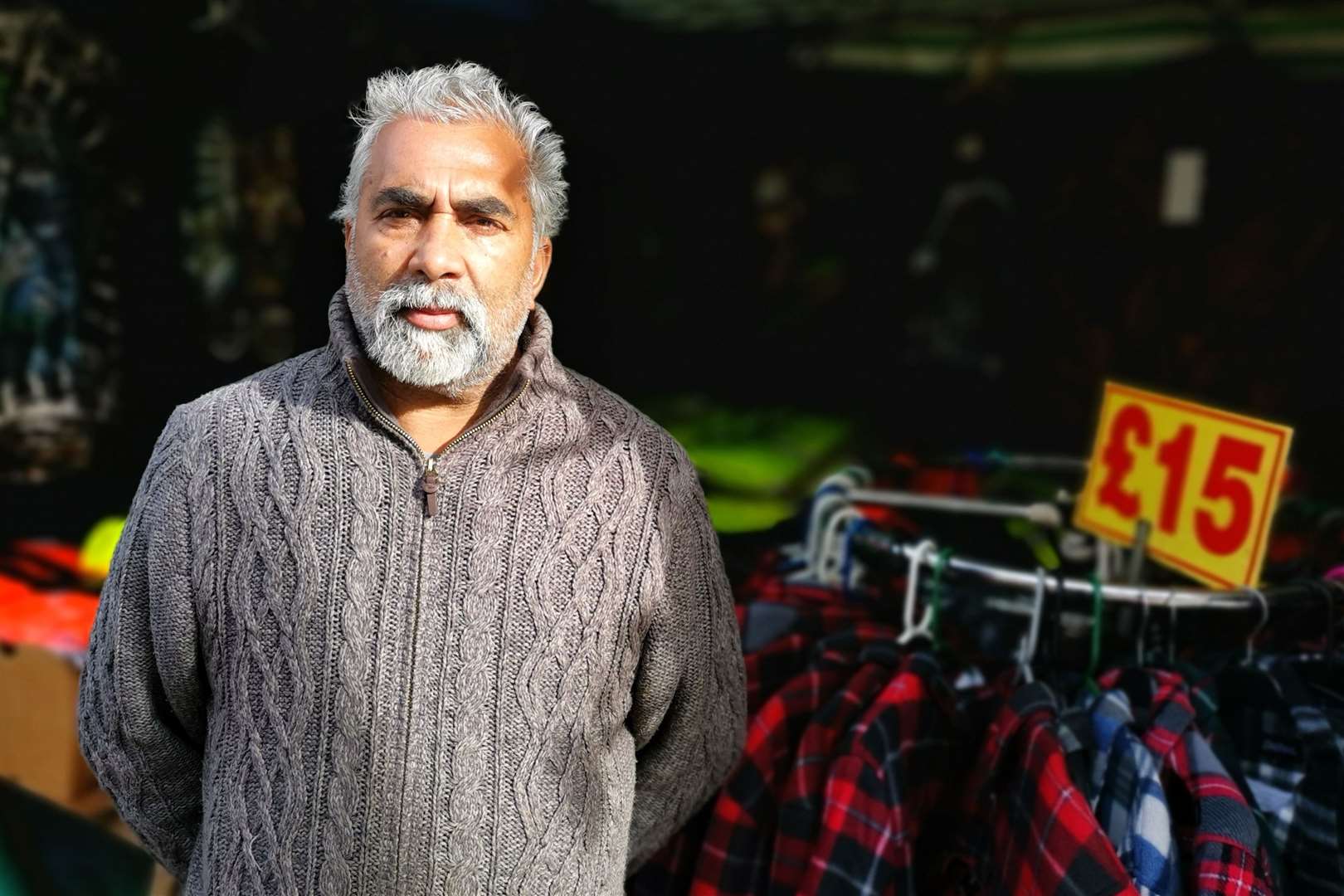 Paul Singh has been setting up his market stall in Dover for more than 20 years