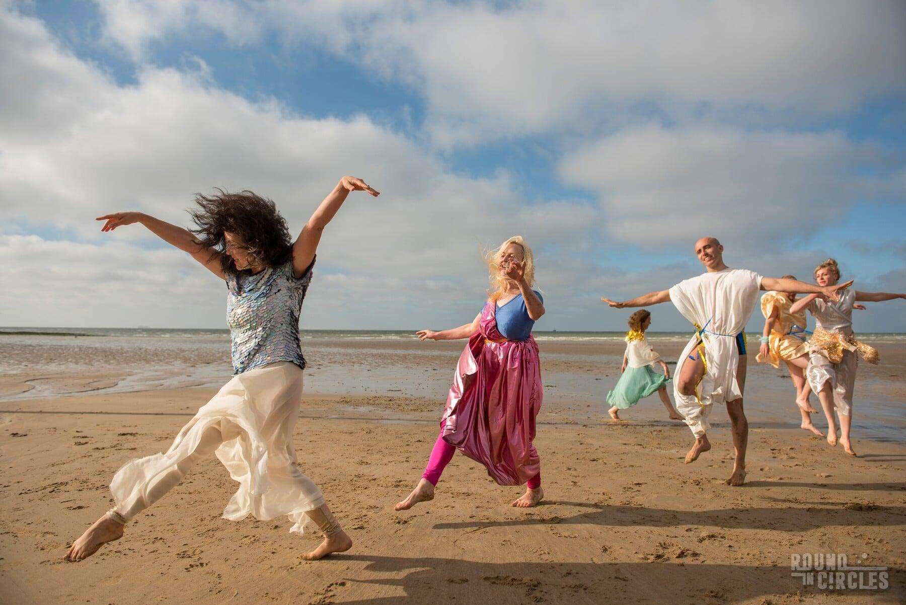 The cast on Margate Main Sands. Photo@ Dik Ng (4184430)