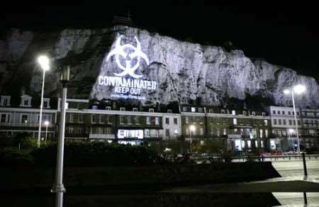 STUNNING: The cliffs were chosen because they are "one of the nation's most famous landmarks". Picture courtesy: Freud Communications