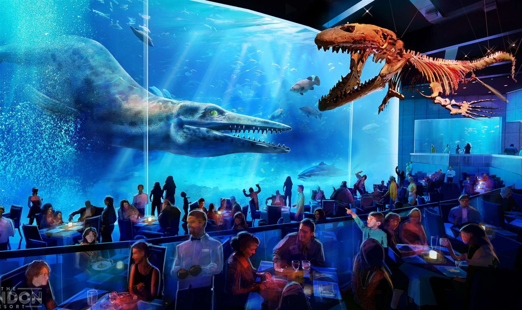 A CGI of the “fine dining experience” which was planned for the London Resort