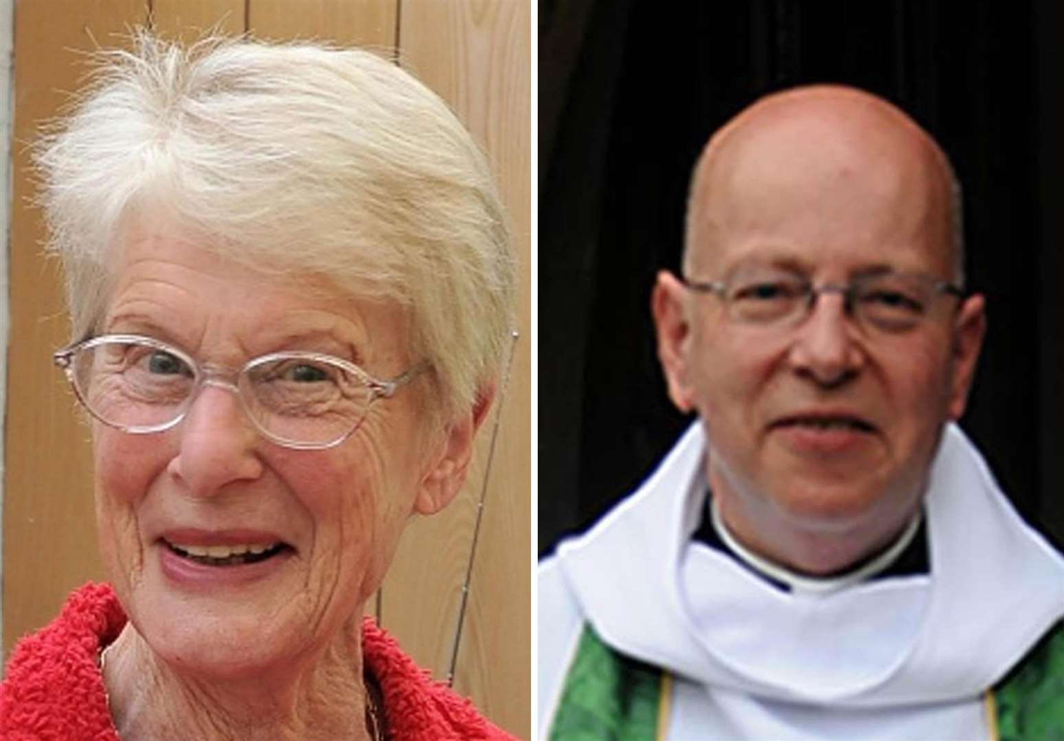 Vicar John Suddards and retired teacher Betty Yates (Police handouts/PA)