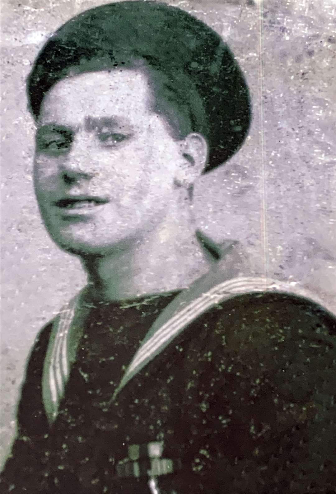 Richard Edser as a young sailor (Richard Edser/PA)