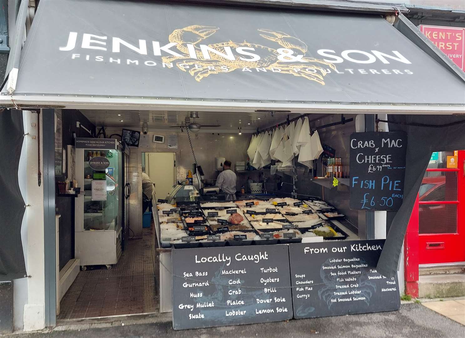 The current Jenkins and Son Fishmonger store Deal high street