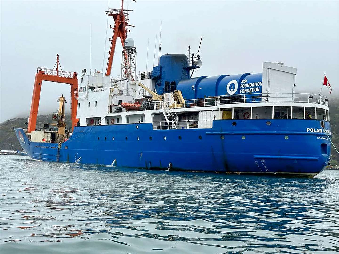 The Polar Prince expedition ship is searching for the missing vessel (Dirty Dozen Productions/PA)