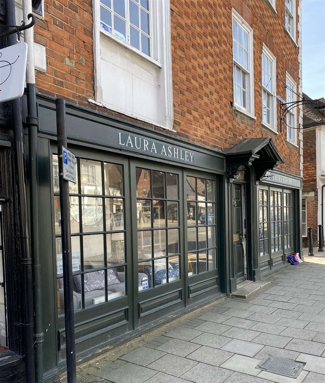 The Laura Ashley shop in Tenterden was still open earlier today