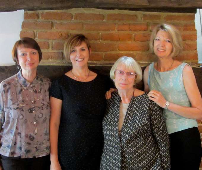 Left to right: sisters Nettie, Lucy, and Alayne with their much-loved mother Audrey