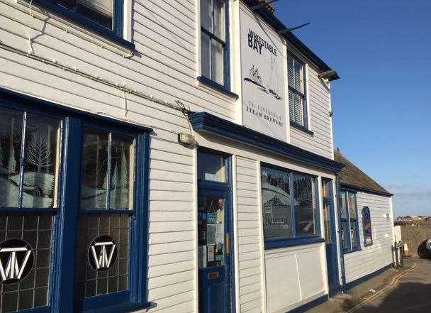 Sitting on the beach as it does, it takes a fair bit of blue and white paint to keep The Old Neptune, Whitstable looking this good. (32447967)