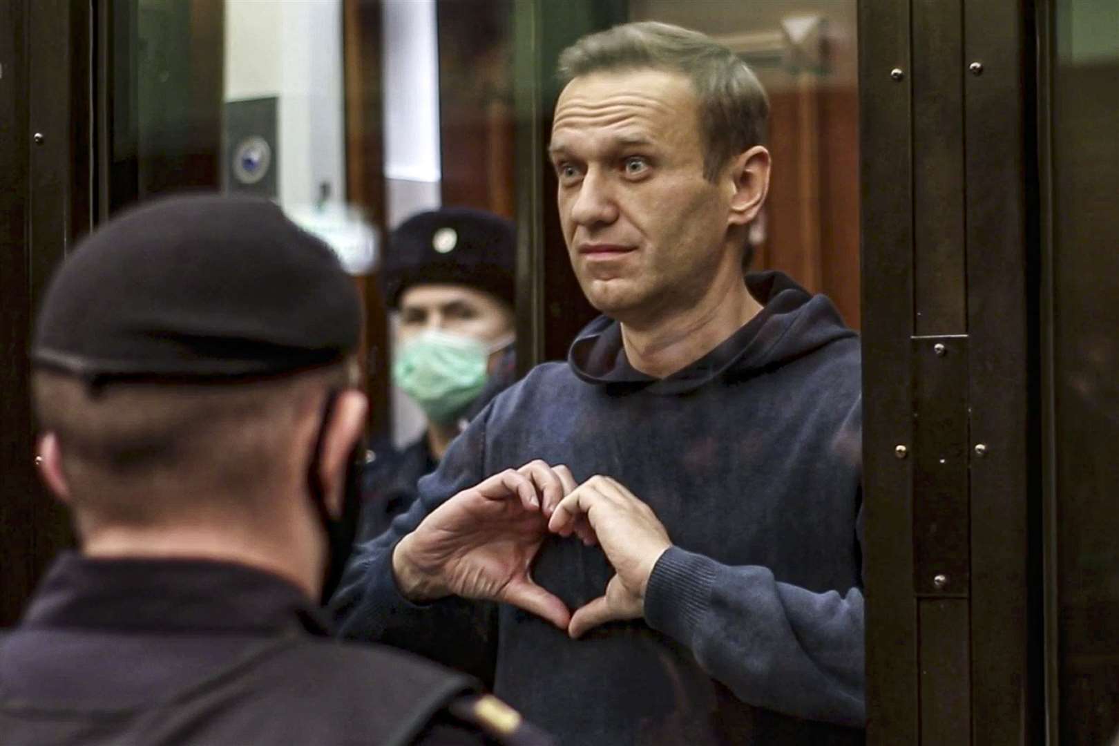 There have been protests at the jailing of Alexei Navalny in Russia (Moscow City Court/AP/PA)