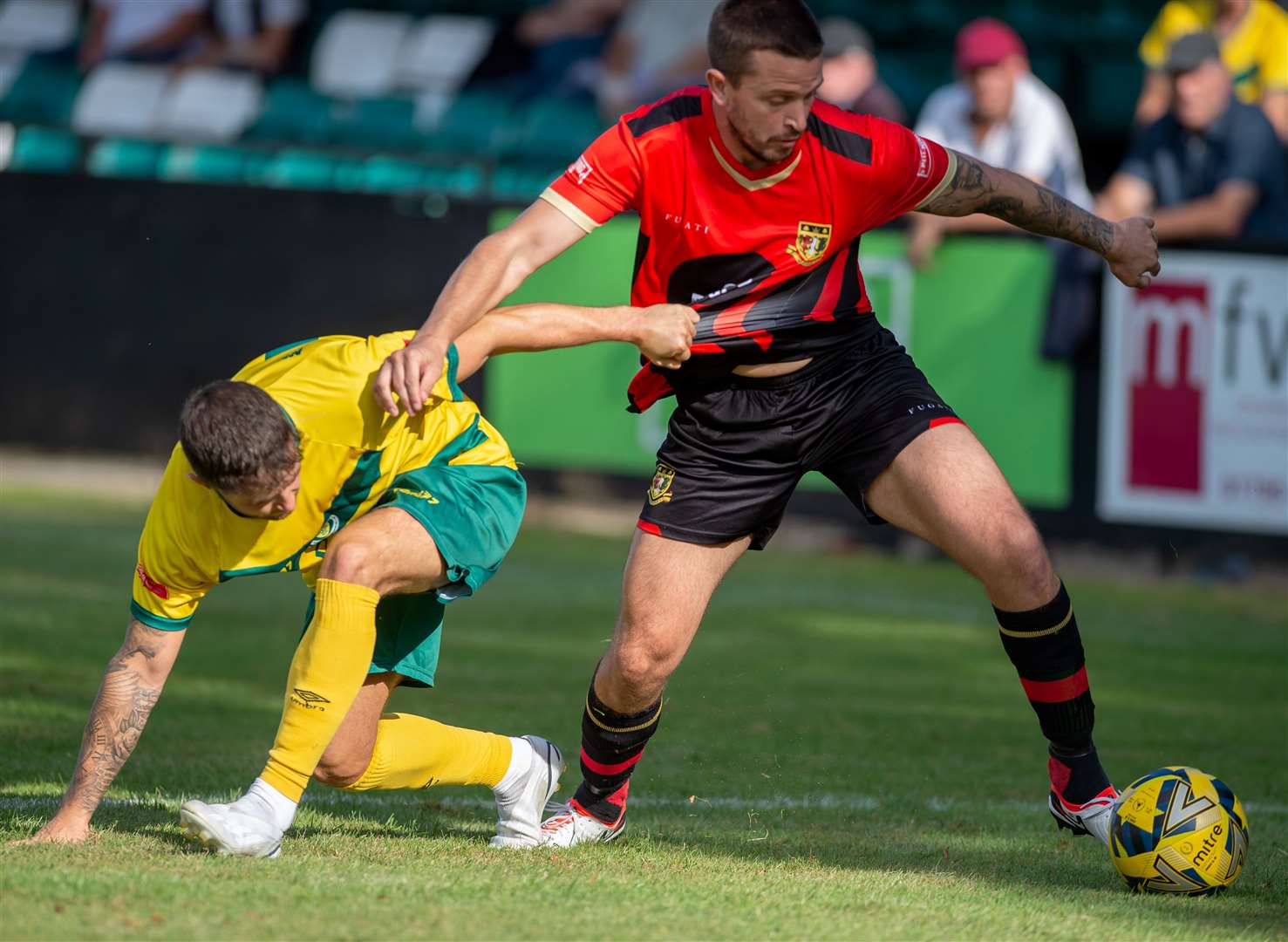 Luke Woodward, right, has regained his place back in the Sittingbourne side Picture: Ian Scammell/Isobel Scammell