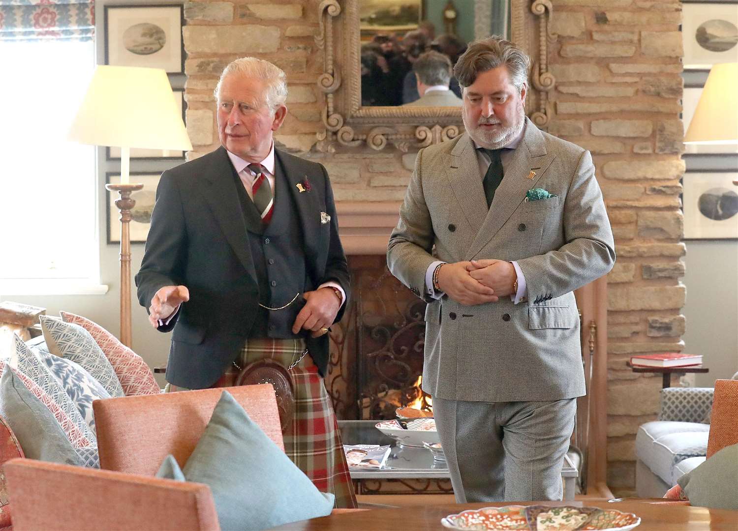 The Prince of Wales with longstanding confidant Michael Fawcett (Andrew Milligan/PA)