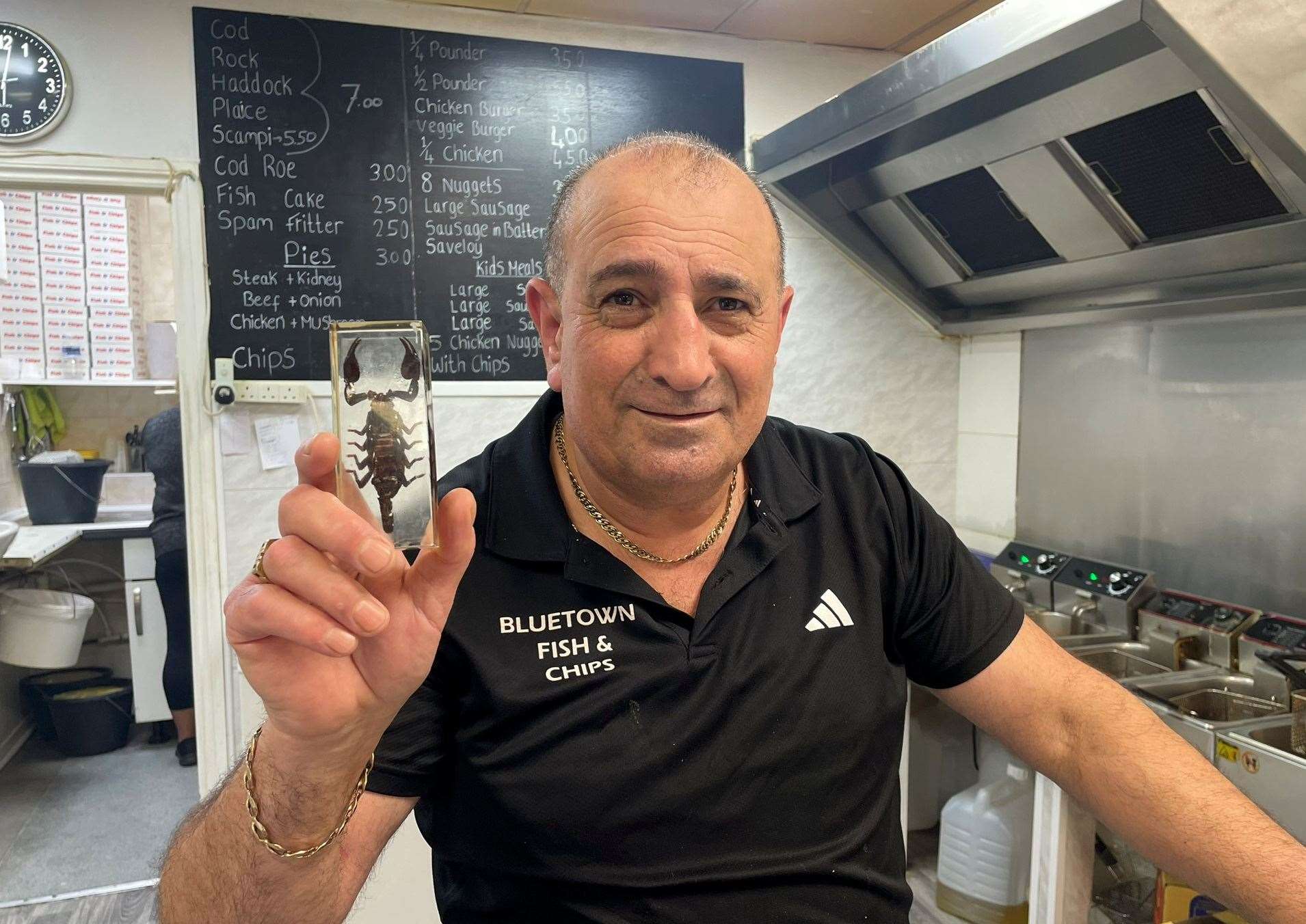 Eyup Cetinkaya, who otherwise goes by John, boss of Blue Town Fish Bar. Picture: Joe Crossley