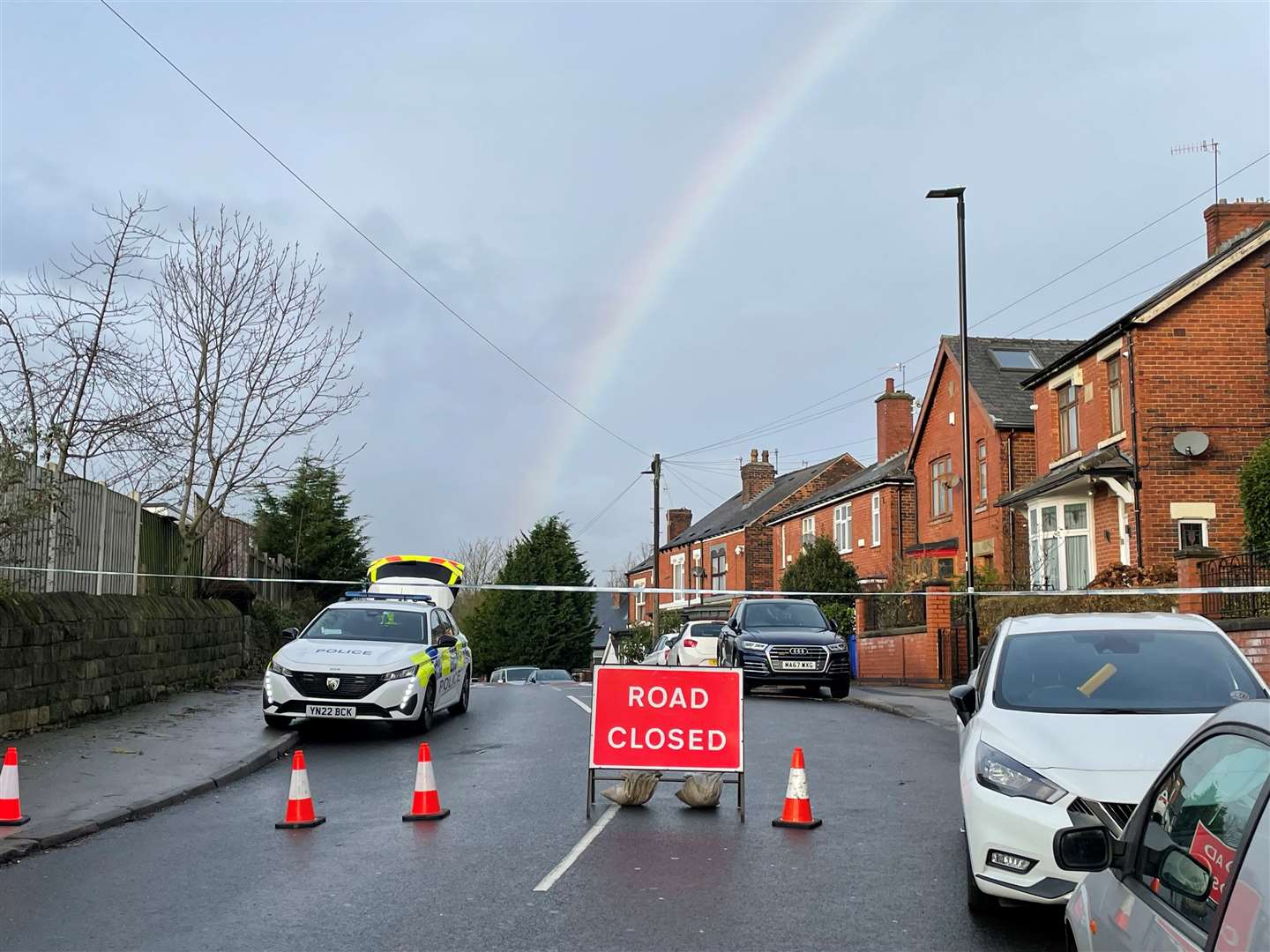 A police cordon on Scott Road, Burngreave (Dave Higgens/PA Wire