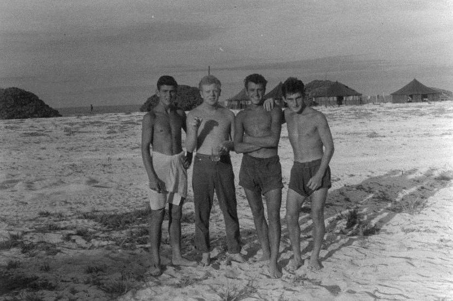 Young National Servicemen on Christmas Island in 1957