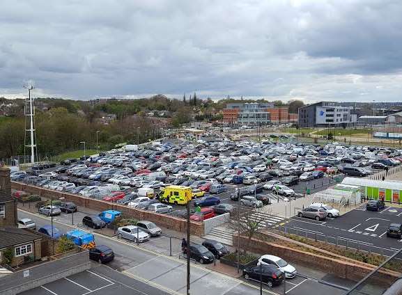 Hundreds of cars are trapped