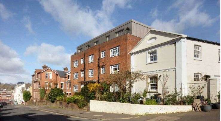 How Mountfield Court will look with the flats added to the roof