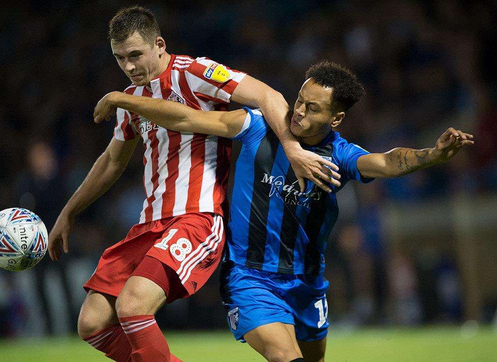 Gillingham v Sunderland action Picture: Ady Kerry (3750534)