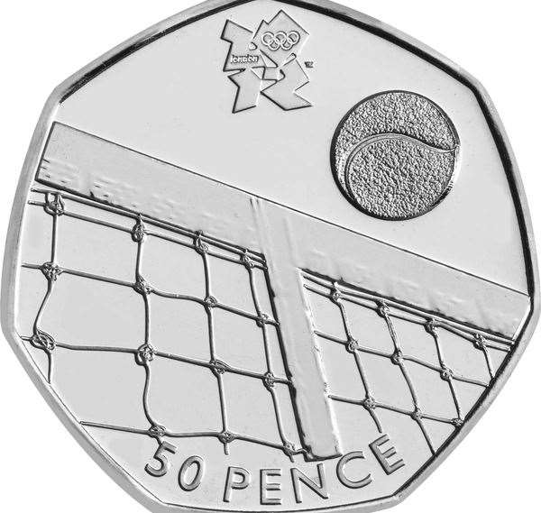 Coins from the London 2012 Olympic Games continue to feature in the top 10. Image: The Royal Mint.