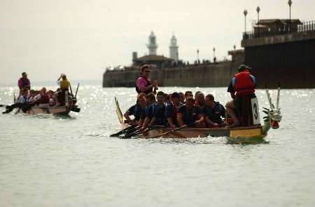 The dragon boat race is always entertaining