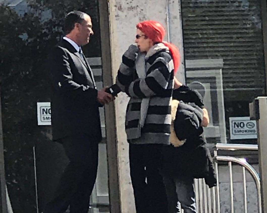 Louise Jenkins outside court (16208525)