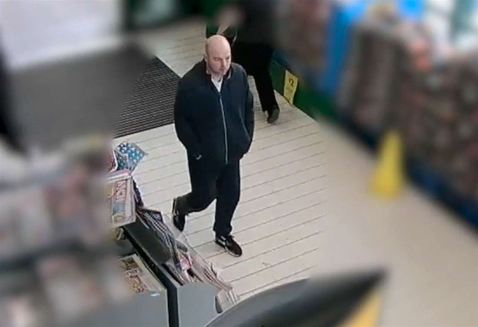 CCTV of Joseph McCann at a supermarket in Greater Manchester where he abducted a 71-year-old woman (Metropolitan Police/PA)