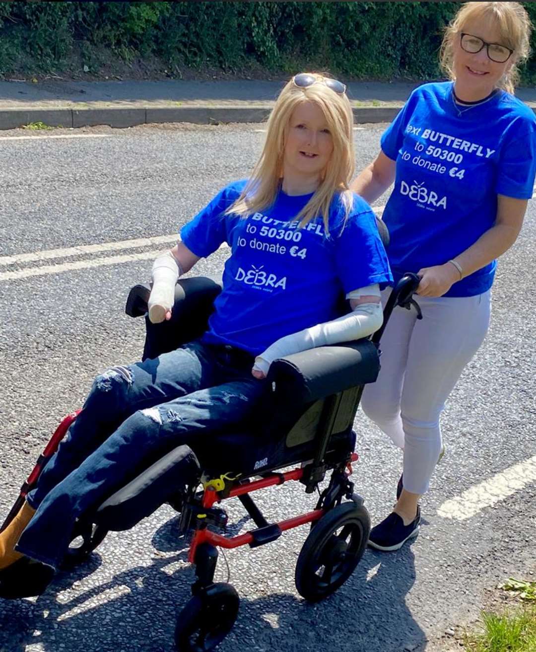 Emma Fogarty and her assistant Georgina Herlihy (handout/PA)