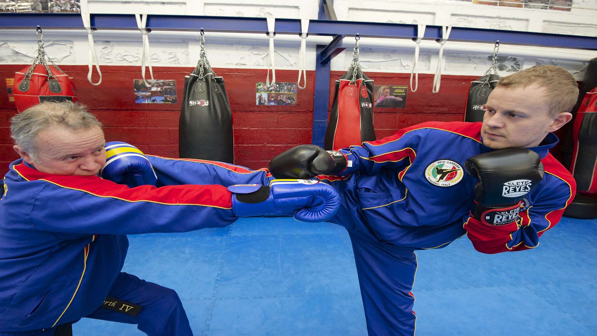 Leigh Haworth, left, and his son Paul, who run Star Kickboxing