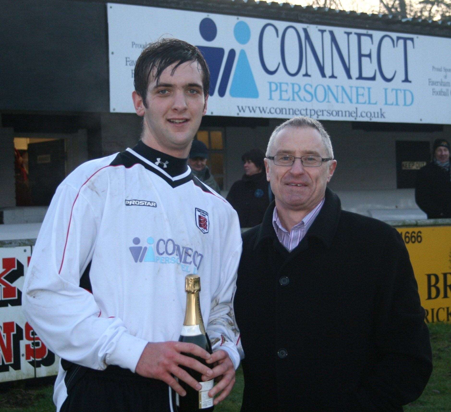 Faversham Town's Dave Botterill after a 6-2 win over Tunbridge Wells