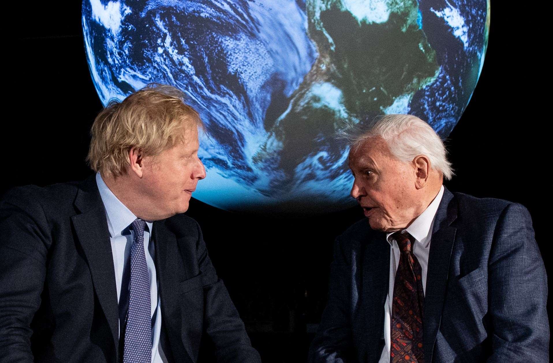 Prime Minister Boris Johnson and Sir David Attenborough both gave their backing to the report (Chris J Ratcliffe/PA)