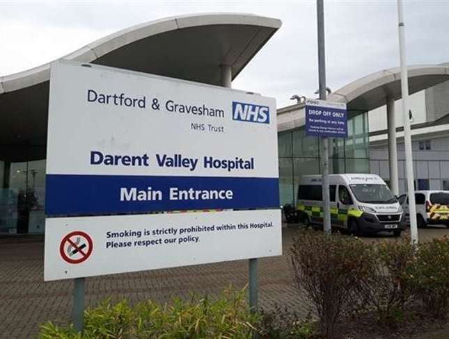 Darent Valley Hospital. Stock picture