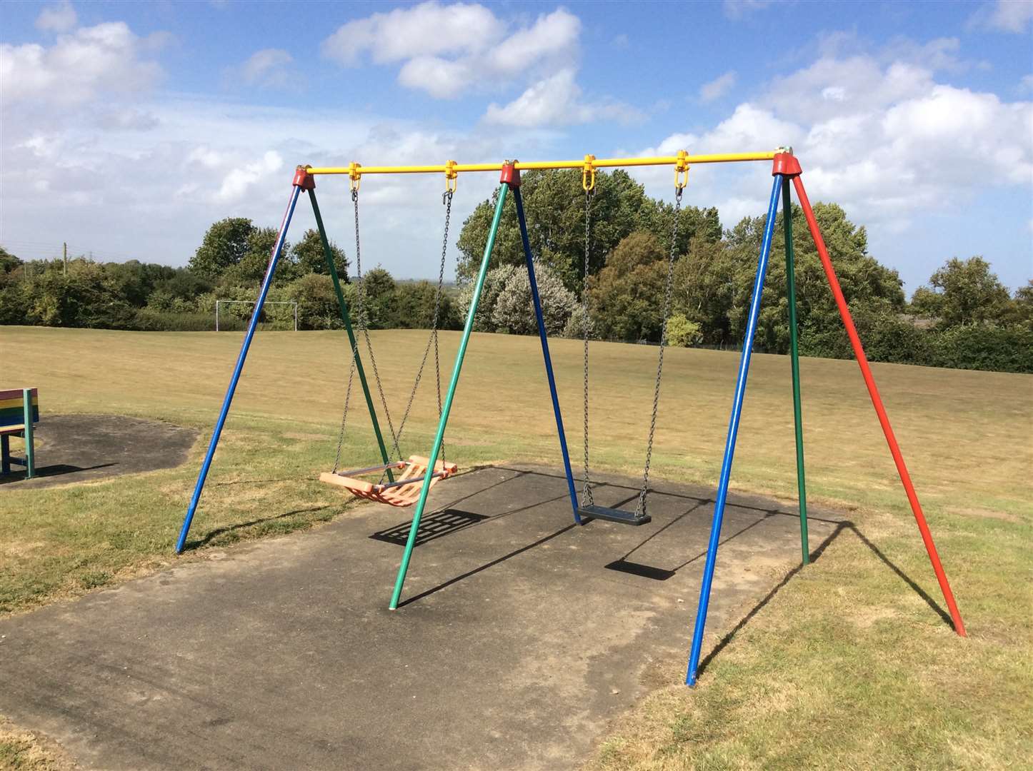 New swings at Betteshanger Recreation Ground