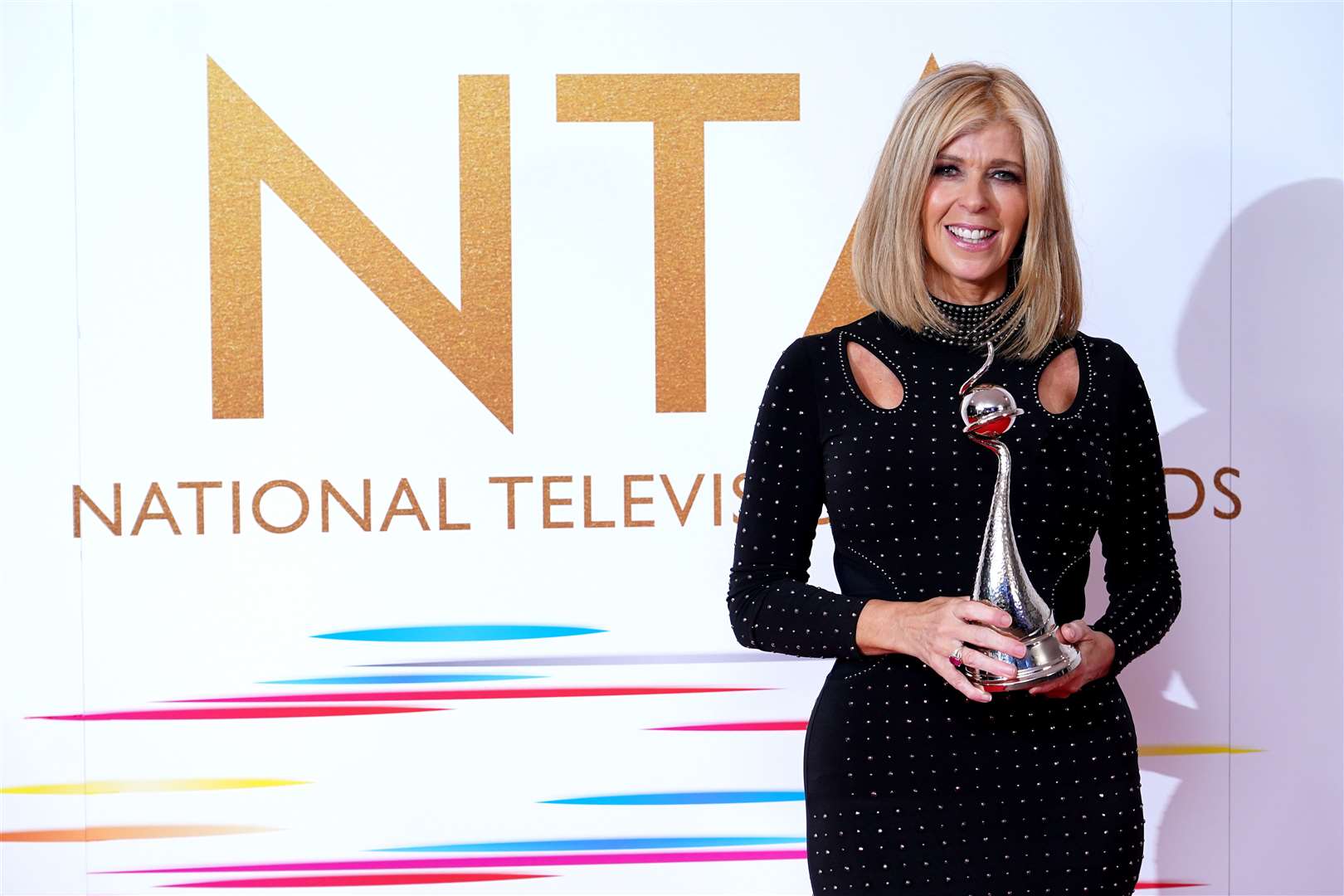 Kate Garraway won the authored documentary NTA for Kate Garraway: Finding Derek (Ian West/PA)