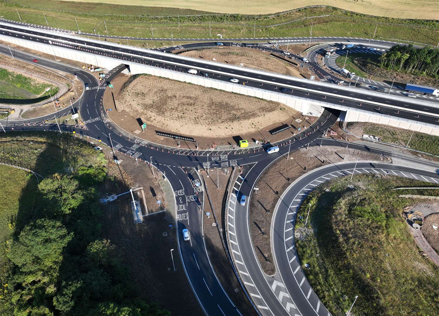 A major transportation improvement scheme has been the A249 Stockbury flyover. Picture: Phil Drew