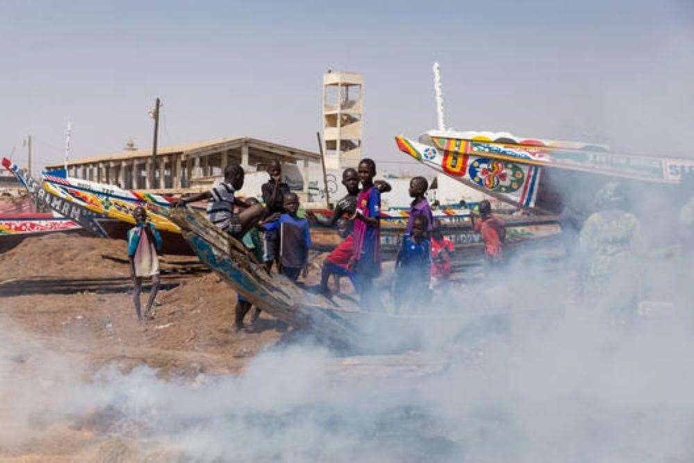 Traditional fishermen in the village of Fass Boye, Senegal (Elodie Martial/Greenpeace)