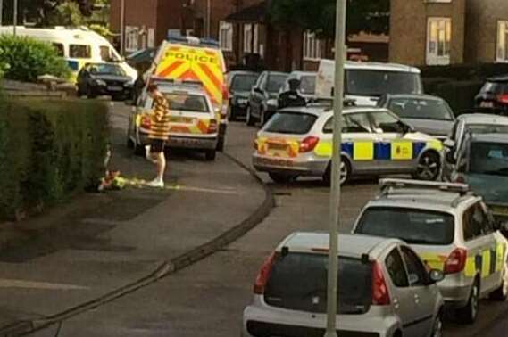 Armed police in London Road, Canterbury. Picture: @MoniqueHolder