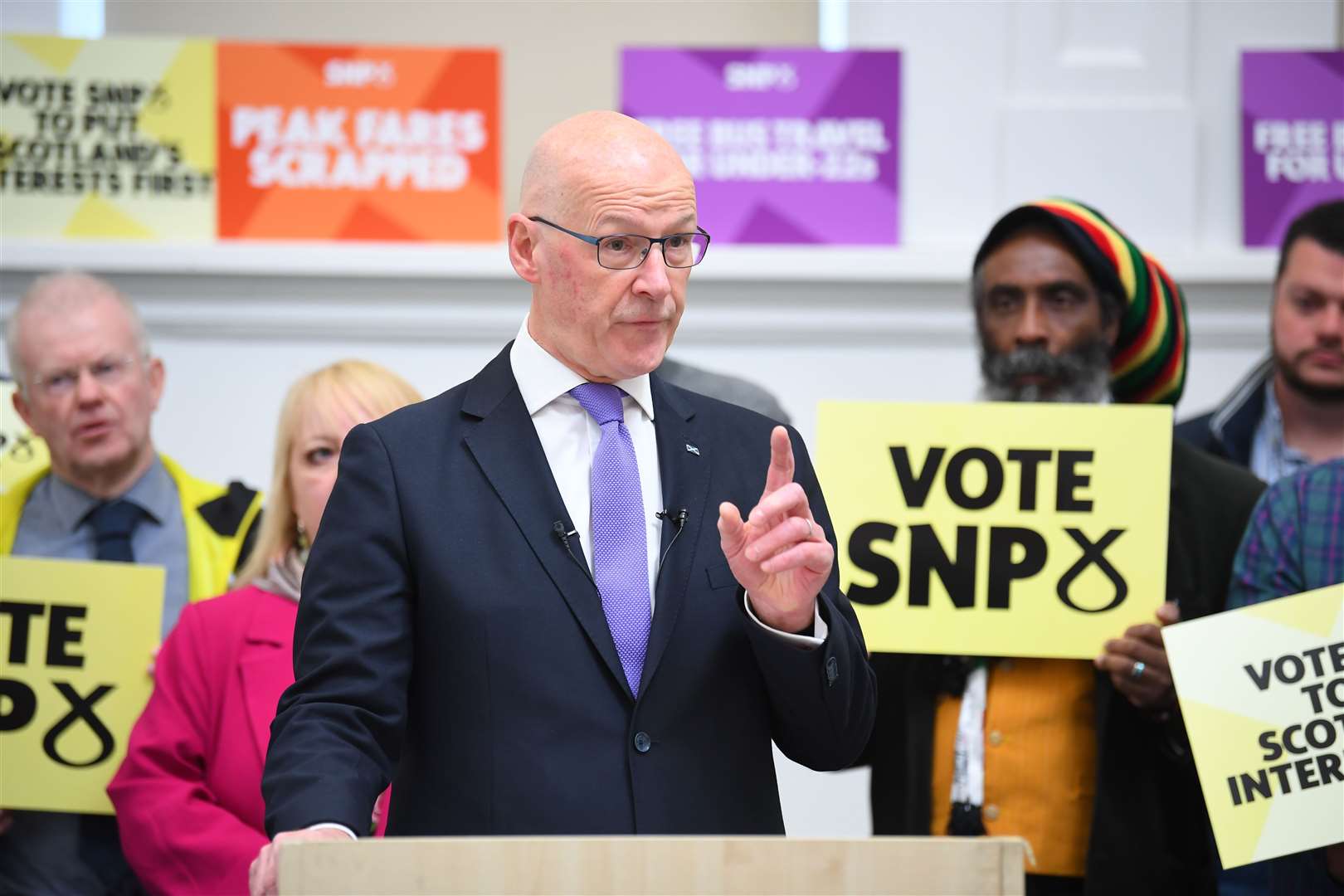 The Scottish First Minister has issued an open letter to younger voters, urging them to back the SNP in next week’s General Election (Andy Buchanan/PA)