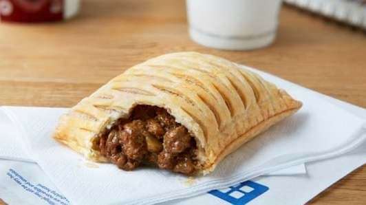 Greggs has launched a vegan steak bake. Picture: Greggs
