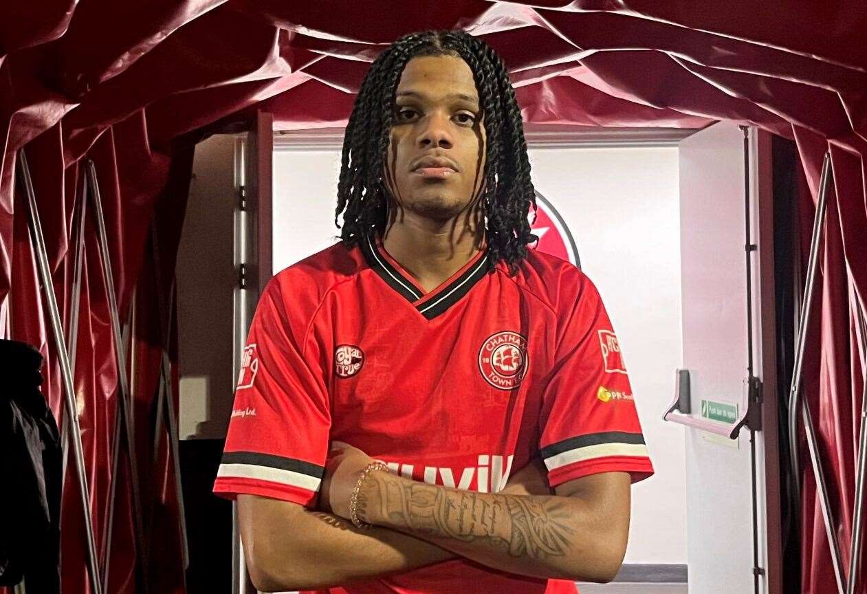 Jabari Christmas has joined Isthmian Premier Division side Chatham Town Picture: Chatham Town FC