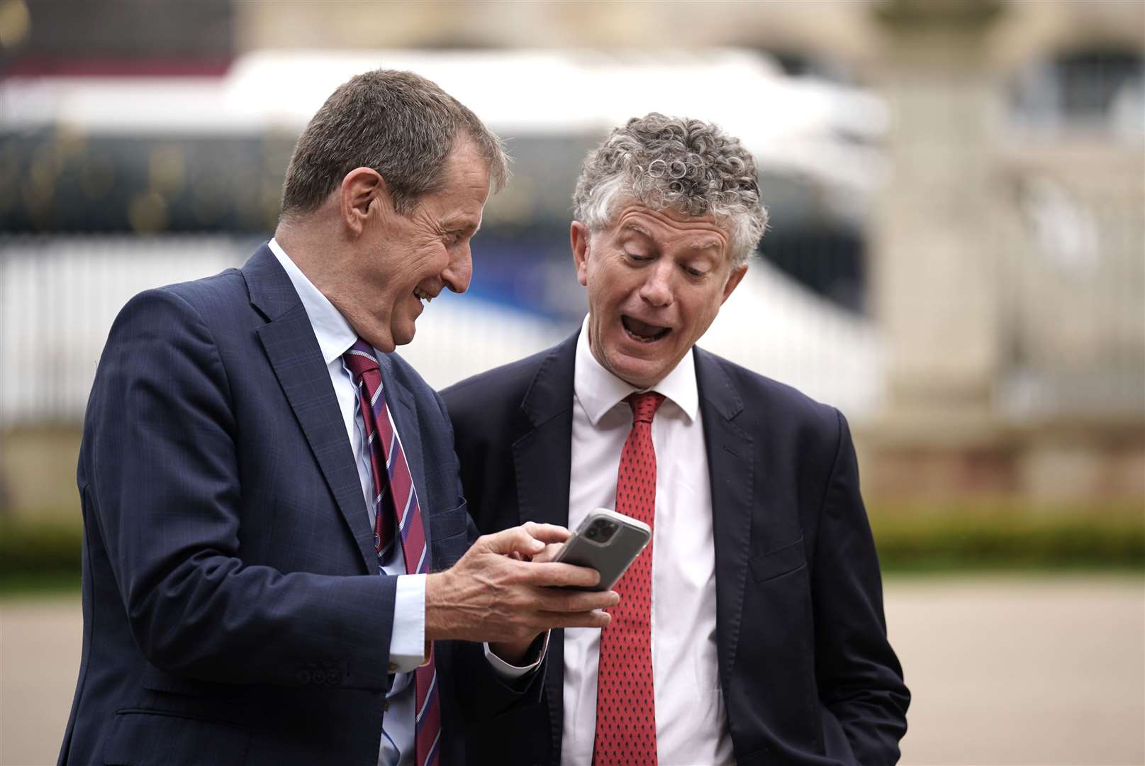 Jonathan Powell, right, was Sir Tony Blair’s former chief of staff (Niall Carson/PA)