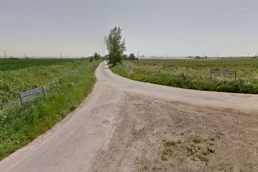 Cuckolds Green Road, Lower Stoke, near where Benn was found