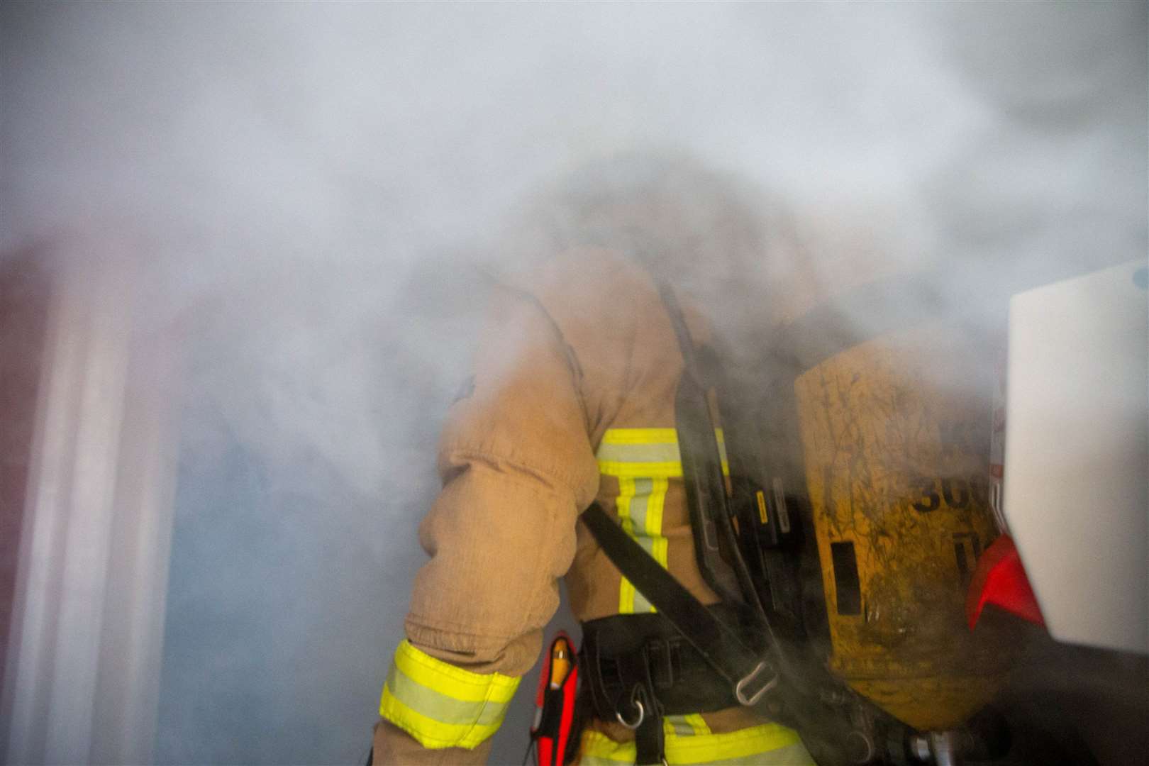 Firefighters extinguished a kitchen fire in the early hours of this morning in Lanfranc House. Picture: KFRS