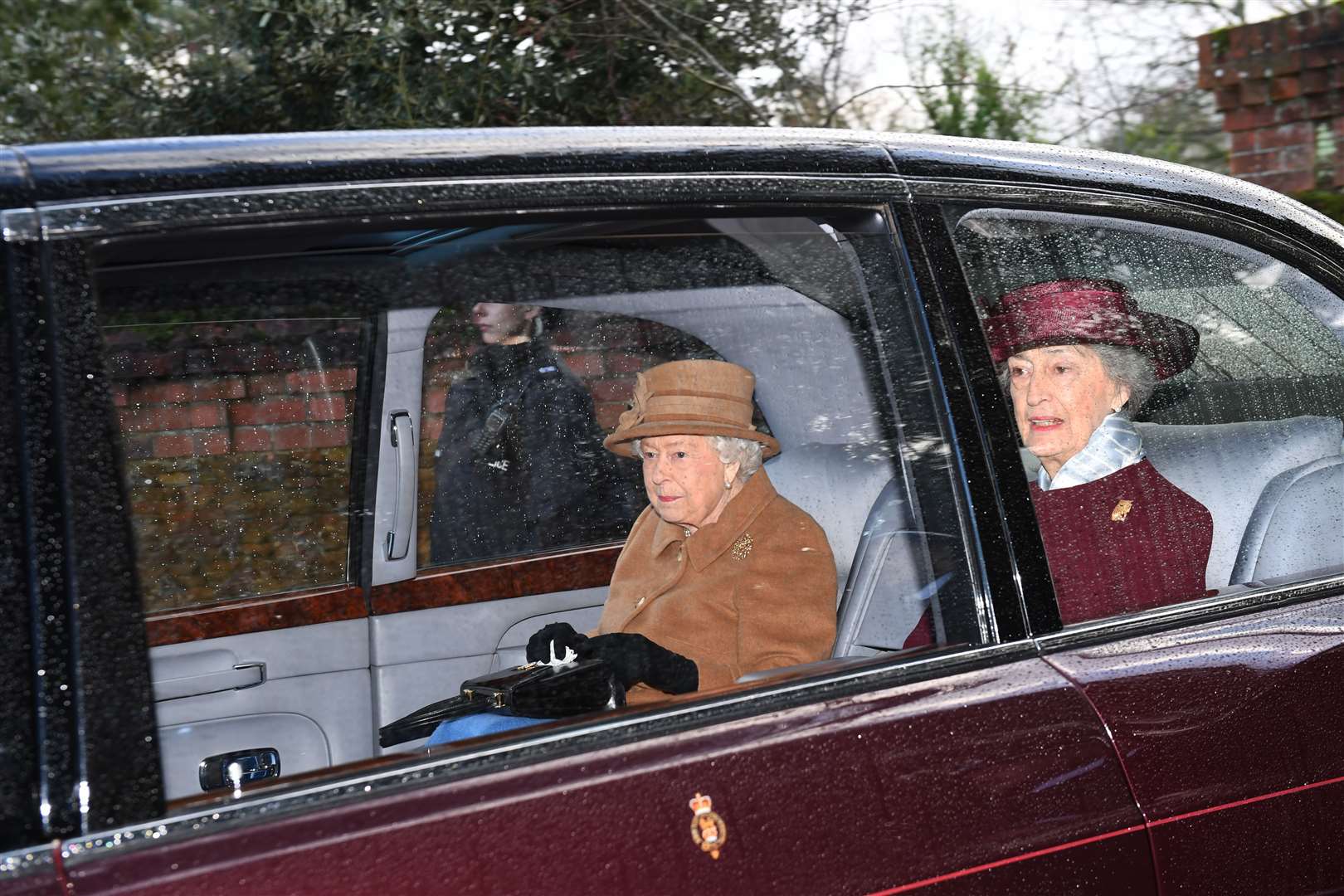 Lady Susan Hussey, right, asked the question at a Buckingham Palace reception (PA)